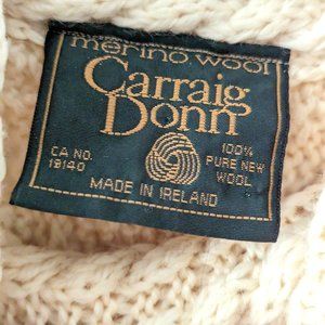 Wonderful Irish Wool Cable Knit Sweater - Ivory